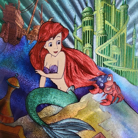 Disney's The Little Mermaid Ariel 3D Dufex Foil Hologram Framed Art - Picture 3 of 4